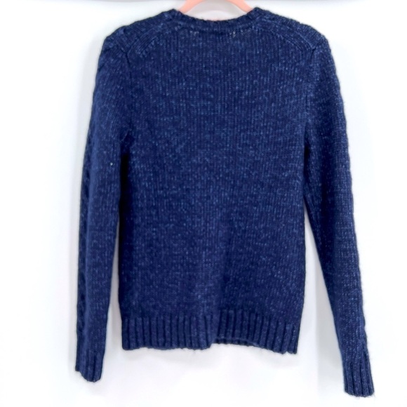 Banana Republic Wool Crewneck Sweater - Women's size S Blue - Picture 4 of 13